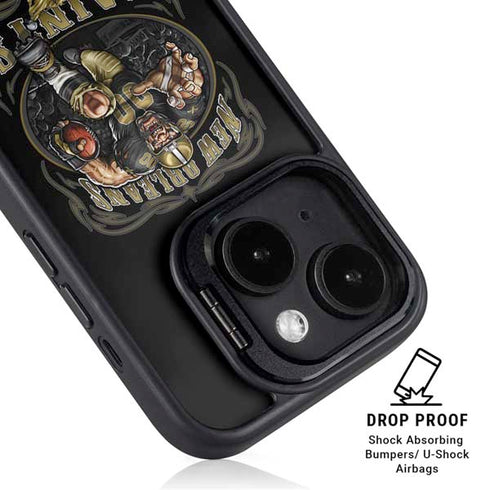 Liquid Blue NFL New Orleans Saints Running Back iPhone 15 Kickstand Case
